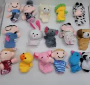 Finger Puppets Toys Set for Toddlers, Babies, Kids 16pcs Soft Plush Animal. New