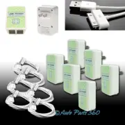 6X 4 USB PORT WALL ADAPTER+6FT CABLE POWER CHARGER WHITE FOR IPHONE 4S IPOD IPAD