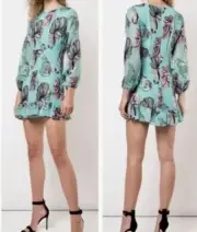 Cynthia Rowley Inverness Metallic Fish Dress NWT Size 8