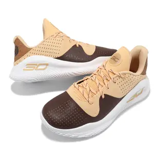 Under Armour Curry 4 Low Flotro 奶油黃 咖啡色 男鞋 UA 籃球鞋 3026621700