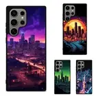 Hard Black Case Los Angeles cyberpunk USA For Samsung Galaxy Z Fold Flip 3 4 5 6