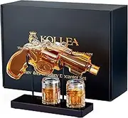 Kollea Gifts for Men Dad, 9 Oz Whiskey Decanter Set with 2 Oz Glasses, Unique Dad Christmas Birthday Gift Ideas from Daughter Son, Funny Housewarming Present, Cool Liquor Dispenser for Home Bar
