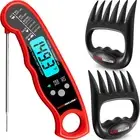 Alpha Grillers Instant Read Meat Thermometer for Cooking Grill and BBQ Griddle w