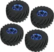 4Pcs 1/10 Scale MonsterTruck Tires RC Car Tire and Wheels for 1/10 Remote Control Car