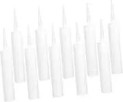 10Pcs Reusable Caulking Tubes Portable Empty Sealant Tubes for DIY Repairs Compatible with Standard Caulking Tools for Mixing Custom Colors and Sealing Cracks