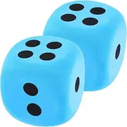 Gatuida Eva Dice Large Dice Set 2pcs Reusable Sturdy Safe for Boys and Girls Great for Party Educational Activities