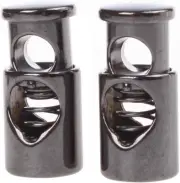 Pack of 10 Metal Toggle Spring Stop Single Hole String Cord Locks [5Mm