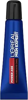 L'Oreal Paris Men Expert Power Age, Anti-Ageing Revitalising Eye Cream, with Hyaluronic Acid, 15m