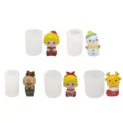 Silicone Cake Mould Christmas Day Festival for Snowmen Baking Mold DIY Cand