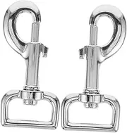 JOINPAYA 2Pcs Heavy Duty Metal Dog Leash Snap Hooks Multipurpose Clasp for Pet Leashes Keychains and Sports Equipment Rotating Design for Easy Use