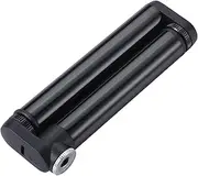 BBB Cycling DoubleShot Mini Bike Pump I 120mm Foldable Bike Pump I 35 cc Bike Pump Presta Valve I Tubeless Friendly Cycle Pump I BMP-102, Black