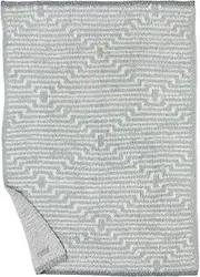 Barefoot Dreams CozyChic Geo Stripe Stroller Blanket, 30" x 40" (Blue Water)