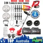 Cordless Grass Trimmer Lawn Grass Brush Cutter Blade Whipper Snipper Garden Tool