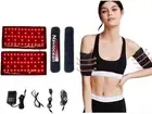 2Pcs Infrared Red Light Thera-py Arm Belt, 660nm and 850nm Red Light Thera-py...