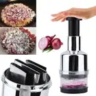 Onion Cutter Pressing Stainless Kitchen Chopper Slicer Vegetable Garlic