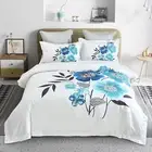 Braithe Floral Duvet/Doona/Quilt Cover Set Queen/King/Super King Size Bed SM015