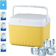 Ice Chest, Camping Ice Cooler Box - Delicious Portable Storage Container, Large Capacity Freezer Camping Equipment | Travel Picnic - Hiking Beach Barbecue, Insulated Box Activity
