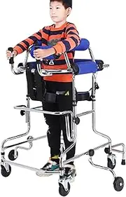 Walking Frame with Wheels,6 Wheels Walkers for Children, Children Standing Walking Aid for Lower Limb Training & Assist, Child Lower Limb Rehabilitation Aids