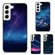 deeply dark night sky stars For Samsung S7 S8 S9 S10 S20 Plus Lite Hard TPU Case
