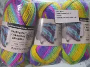 Lot of 3 Skeins Loops & Threads Charisma #5 Bulky Yarn Acrylic PASSION Bulky
