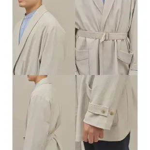 【plain-me】SEDO 圍巾領針織繫帶外套 PLN1152-232(男款/女款 共2色 外套 針織外套)