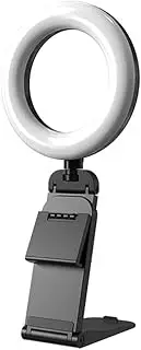 Mellisso Selfie Ring Light for Laptop Computer Desktop Ring Lamp Video Conference Lighting Kit with Tripod Phone Holder Clip On
