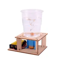 在飛比找蝦皮購物優惠-DIY科技實驗電動旋渦模擬水龍捲風模型科技小製作、兒童，安親