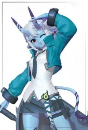 m17 Garage Kit Zenres Zone Zero Blue-Horned / Unpainted And Unassembled Zenzero