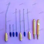 Liposuction Thread Fitting Luer Lock Neck With Handle & Single Hole Plastic Surg