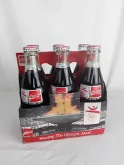 VINTAGE 1992 BARCELONA SPAIN OLYMPICS 6 PACK COCA-COLA BOTTLES coke