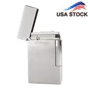 JTDunant Cigarette Gas L2 Lighter Brass Ping Sound Gas Refillable for Men Gift