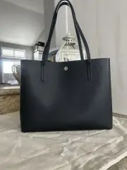 New Tory Burch BLAKE CENTER ZIP TOTE Black