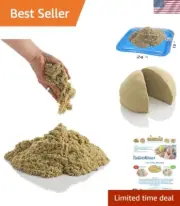 All-Season 5 lb Moldable Indoor Play Sand with Portable Storage & Sandbox