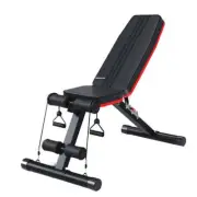 NNEMB B200 Adjustable Incline Decline Weight Bench with Resistance Bands