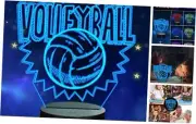 Volleyball 3D Night Light for Kids, Children Living Room Illusion Lamp for