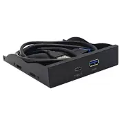 USB3.0+Type C Bay Panel for Desktop Computer Chassis Hard Install
