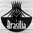Vinyl Clock Brasília Vinyl Record Wall Clock Home Art Decor Handmade 5184