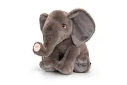 Keeleco 35cm Wild Elephant Stuffed Animal Kids Children Soft Plush Toy 3y+ Grey