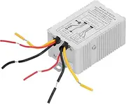 Grcfumo 24V to 12V Converter, Metal Power Conversion Device, Silver Voltage Converter, Voltage Regulator Converter Electrical for Mobile Office, Ships and Auto