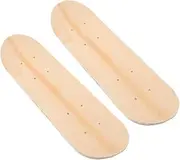 WOONEKY Skateboard Deck DIY Kit 2pcs Blank Skateboard Unfinished Deck DIY Material for Teens