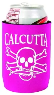 Calcutta CCCFU Can Cooler Fuscia With Wht Logo