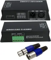 DMX 512 LED Decoder Controller for RGB Tape Strip Light Dimmer Driver (4 Channel