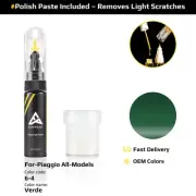 Touch Up Paint For Piaggio All Models 6/4 Verde With Polish Paste