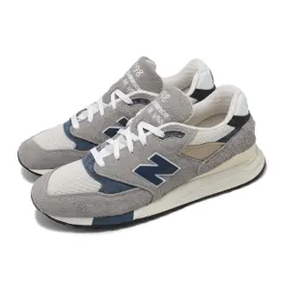 【NEW BALANCE】休閒鞋 998 男鞋 美製 灰 藍 麂皮 復古 運動鞋 NB 紐巴倫(U998TA-D)