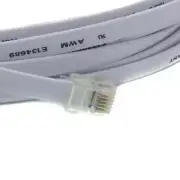 RiteAV 40FT ( 12.2M ) RJ12/M-RJ12/M 6P6C Straight for Data Phone Line Cord Gray