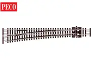 Peco N Scale SL-E389F ~ Electrofrog ~ Large Radius ~ Left Hand Turnout ~ Code 55