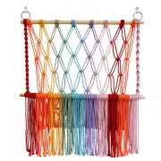 Stuffed Hammock Tapestry Space Saving Boho Macrame Wall Hanging Handwoven2859