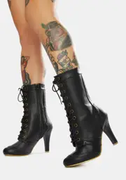 [Demonia] Like Clockwork Lace Up Boots