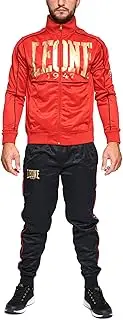 [LEONE 1947] Leone AB300 1947 Unisex Boxing Tracksuit, Premium, Polyester Material, Training Jersey, Red