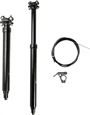 Mountain Bike Dropper Post 31.6mm Aluminum Hydraulic Lock 100-170mm Travel Bicycle Remote-Controlled Dropper Seatpost for Mountain / Road Bike